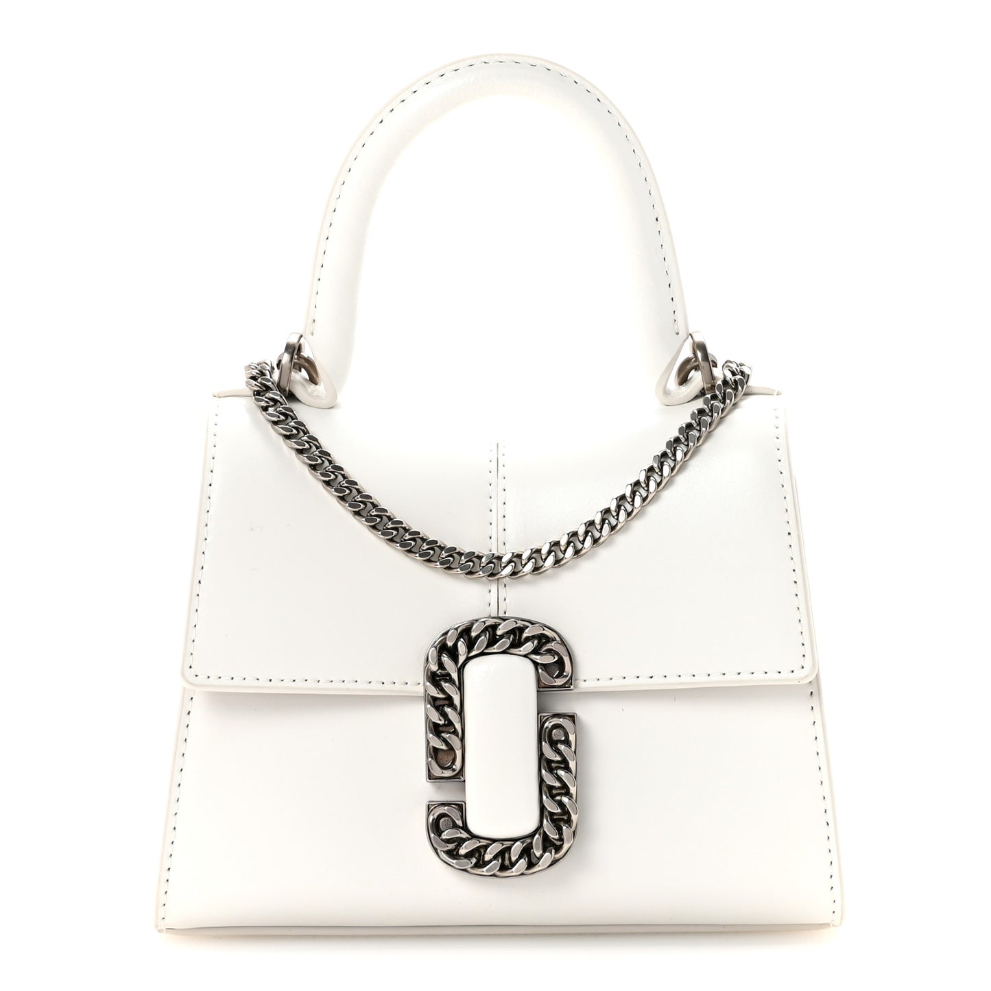 Calfskin The St Marc Mini Top Handle Bag White