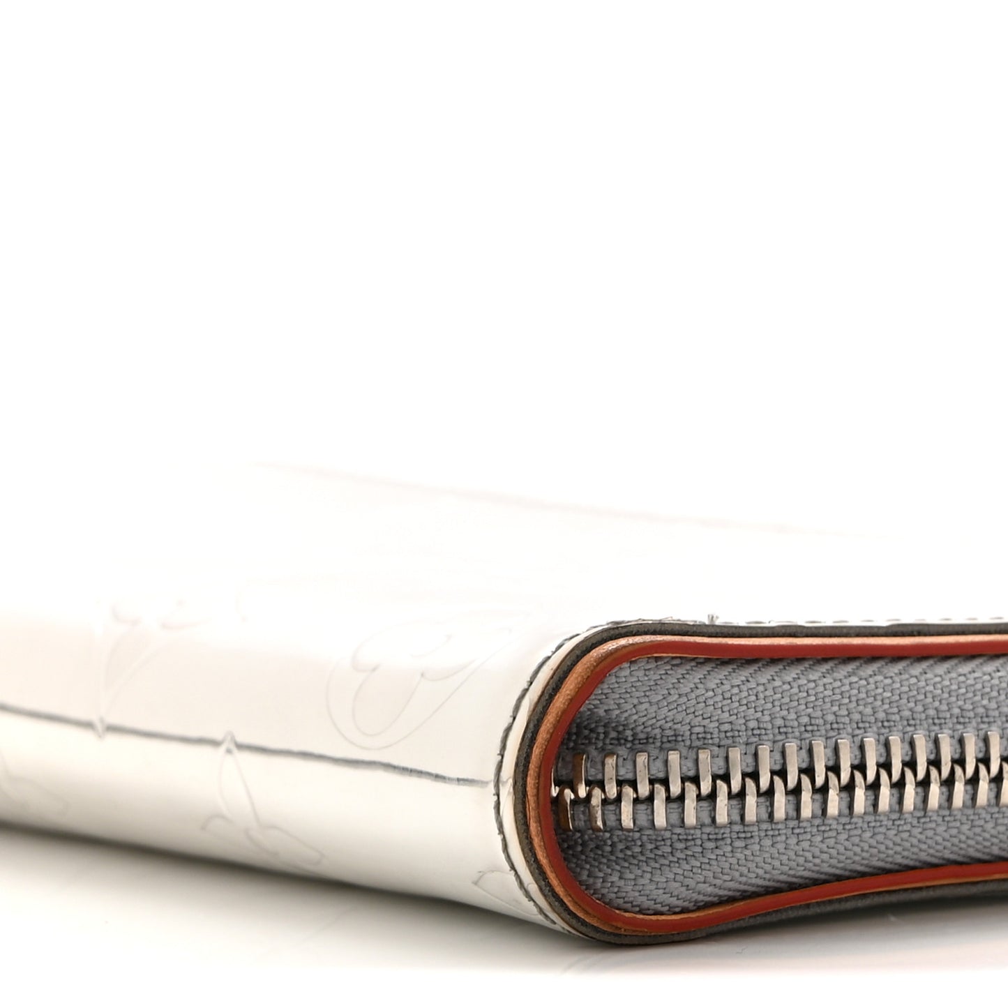 Monogram Mirror Zippy Wallet Silver