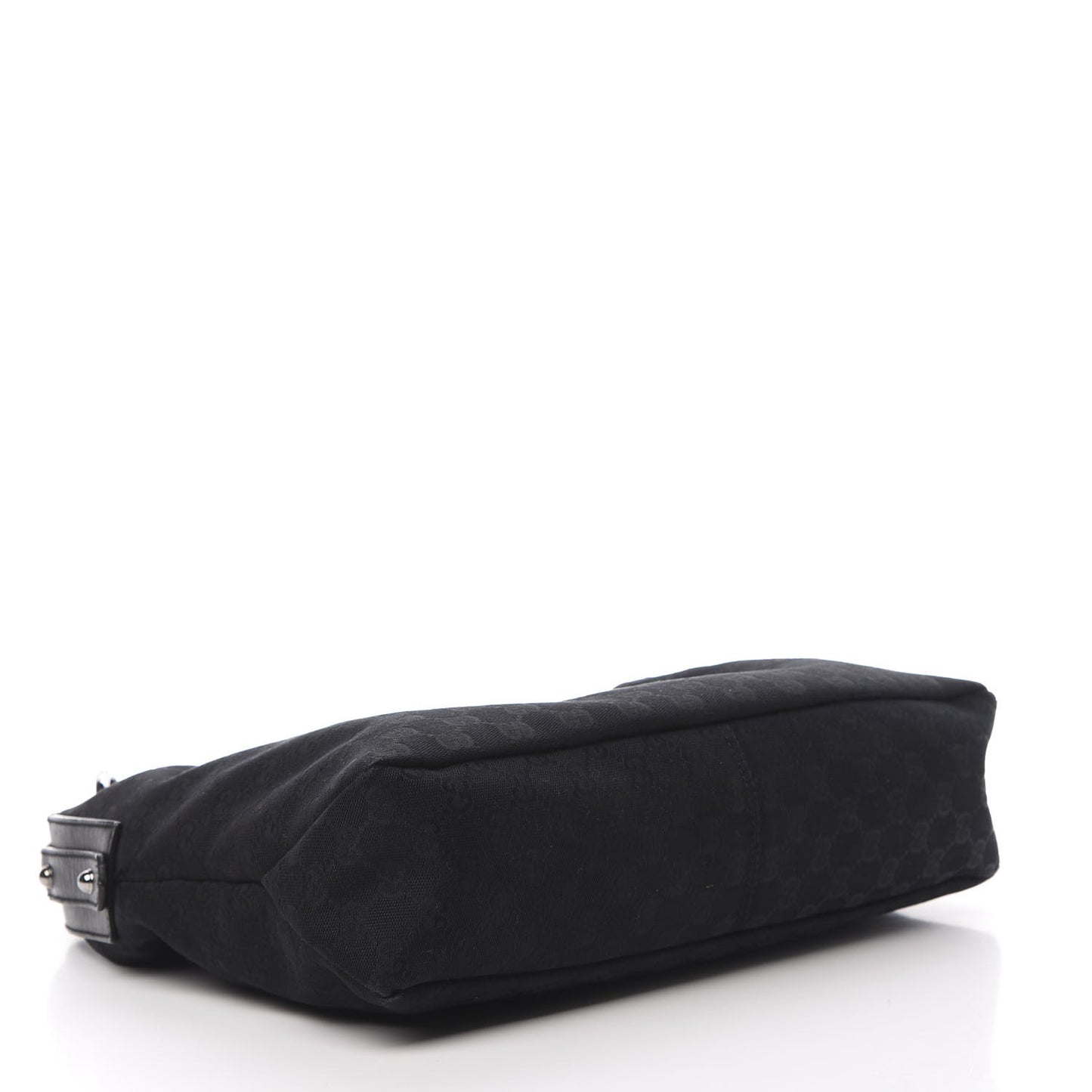 Monogram Medium Horsebit Chain Hobo Black