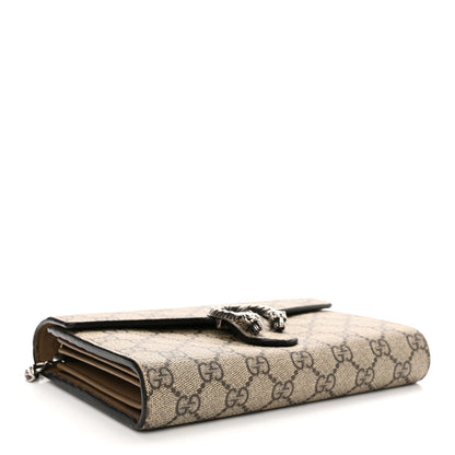 Gucci GG Supreme Monogram Mini Dionysus Chain Wallet Beige Taupe 4 of 15