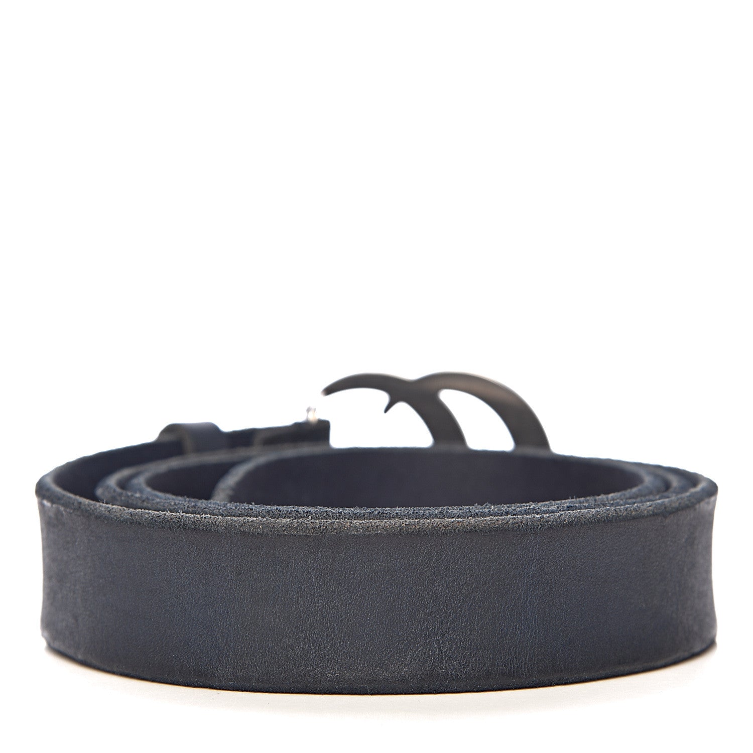 Gucci Cuoio Toscano Nickel Double G 30mm Belt 100 40 Blue 3 of 8