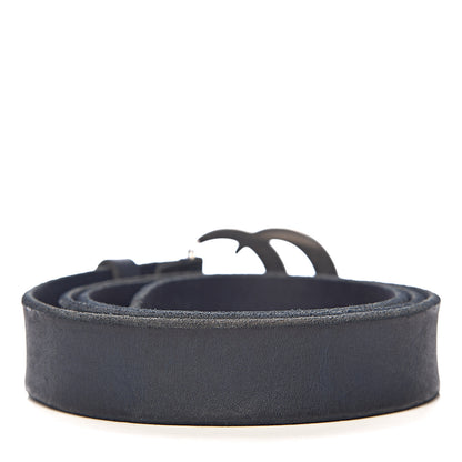 Gucci Cuoio Toscano Nickel Double G 30mm Belt 100 40 Blue 3 of 8