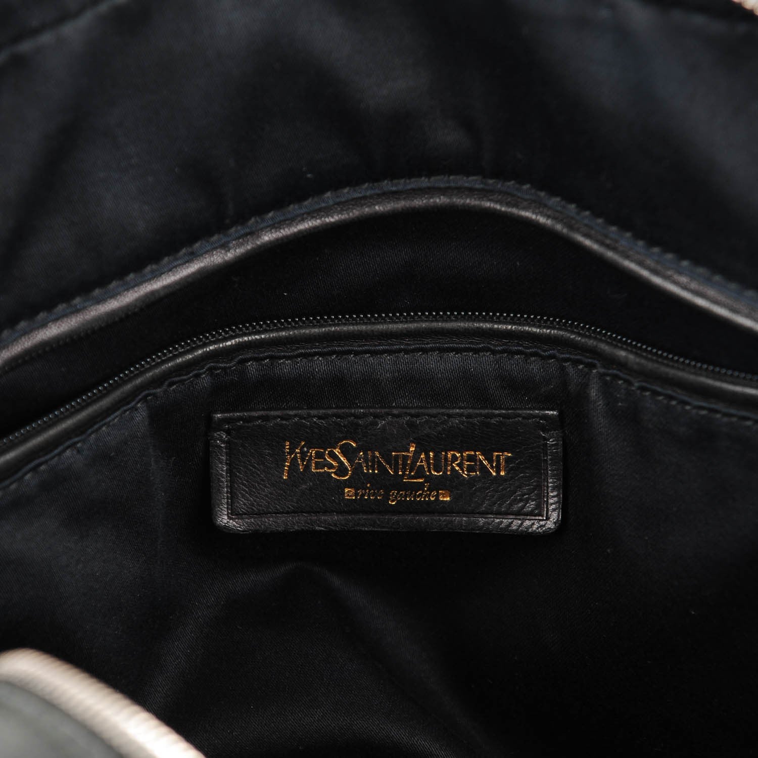 Saint Laurent Patent Calfskin Large Muse Black 6 of 7