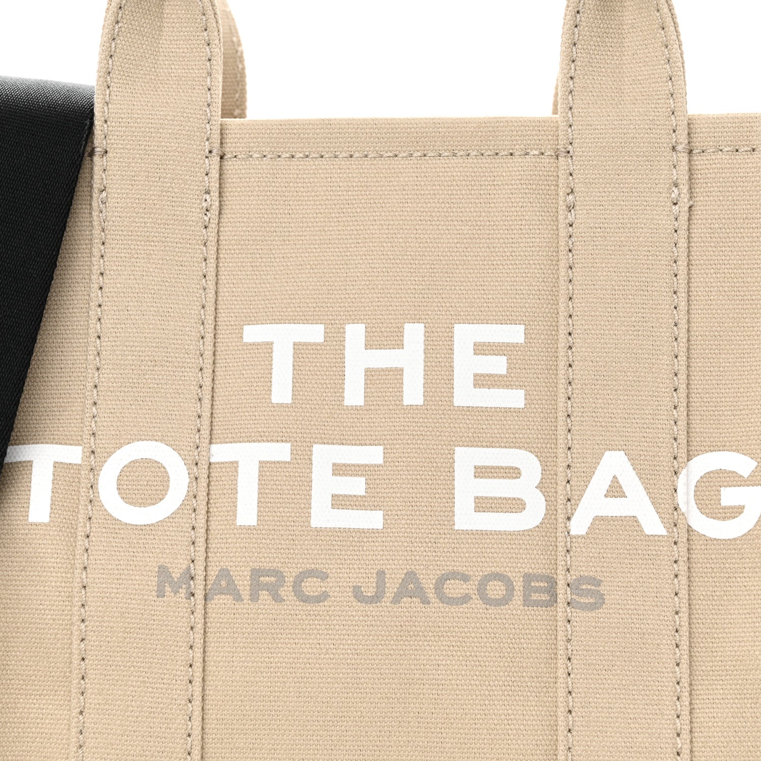 Marc Jacobs Cotton Canvas Colorblock Small The Traveler Tote Bag Beige Multicolor 7 of 10