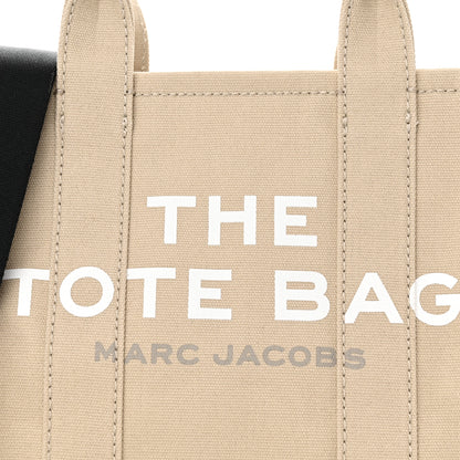 Marc Jacobs Cotton Canvas Colorblock Small The Traveler Tote Bag Beige Multicolor 7 of 10