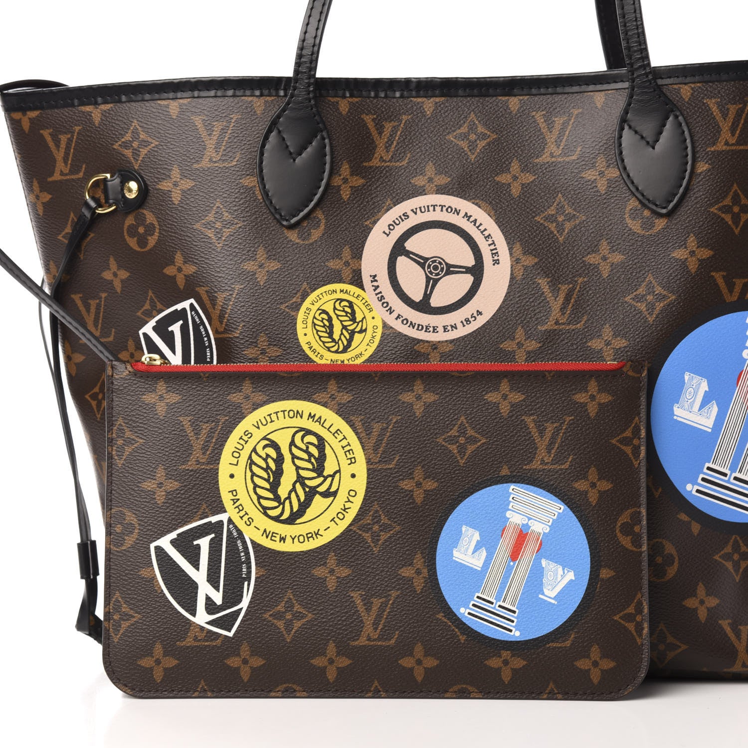 Louis Vuitton Monogram World Tour Neverfull MM 11 of 13