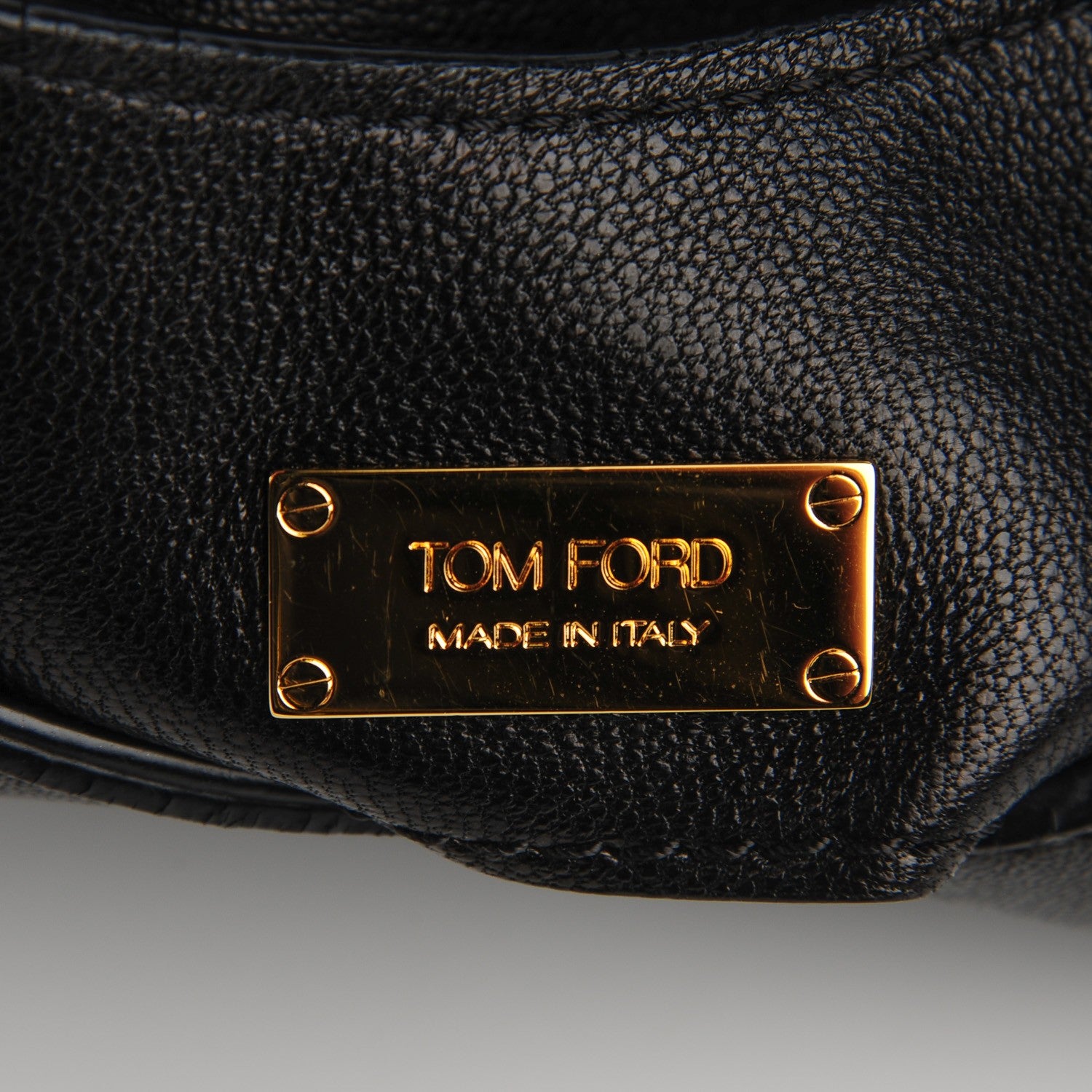 Tom Ford Ramskin Large Alix Padlock Zip Shoulder Bag Black 6 of 6