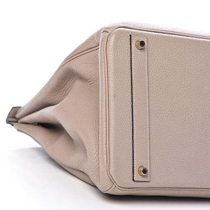 Hermes Togo Birkin 40 Gris Tourterelle 8 of 9