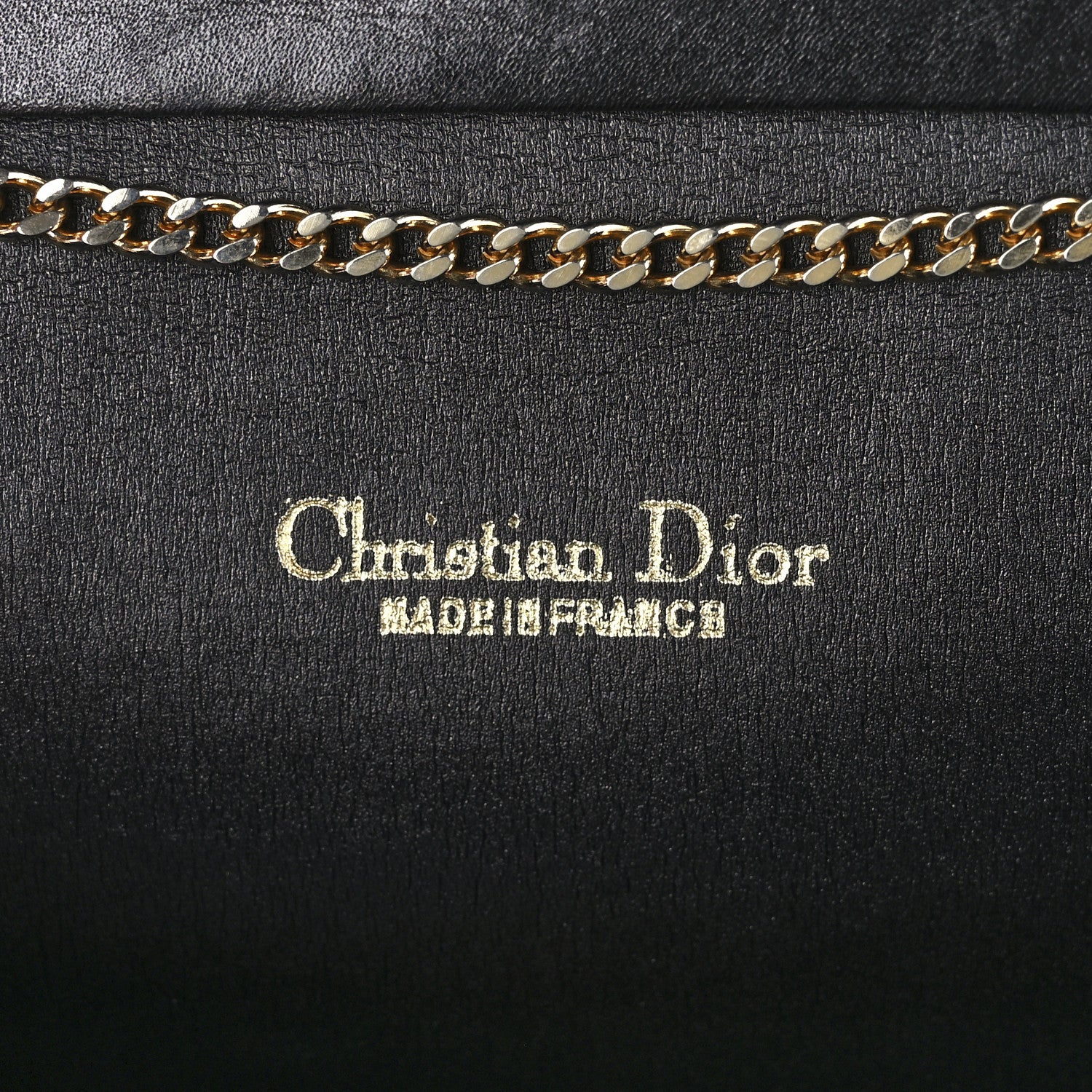 Christian Dior Monogram Chain Flap Black 5 of 9