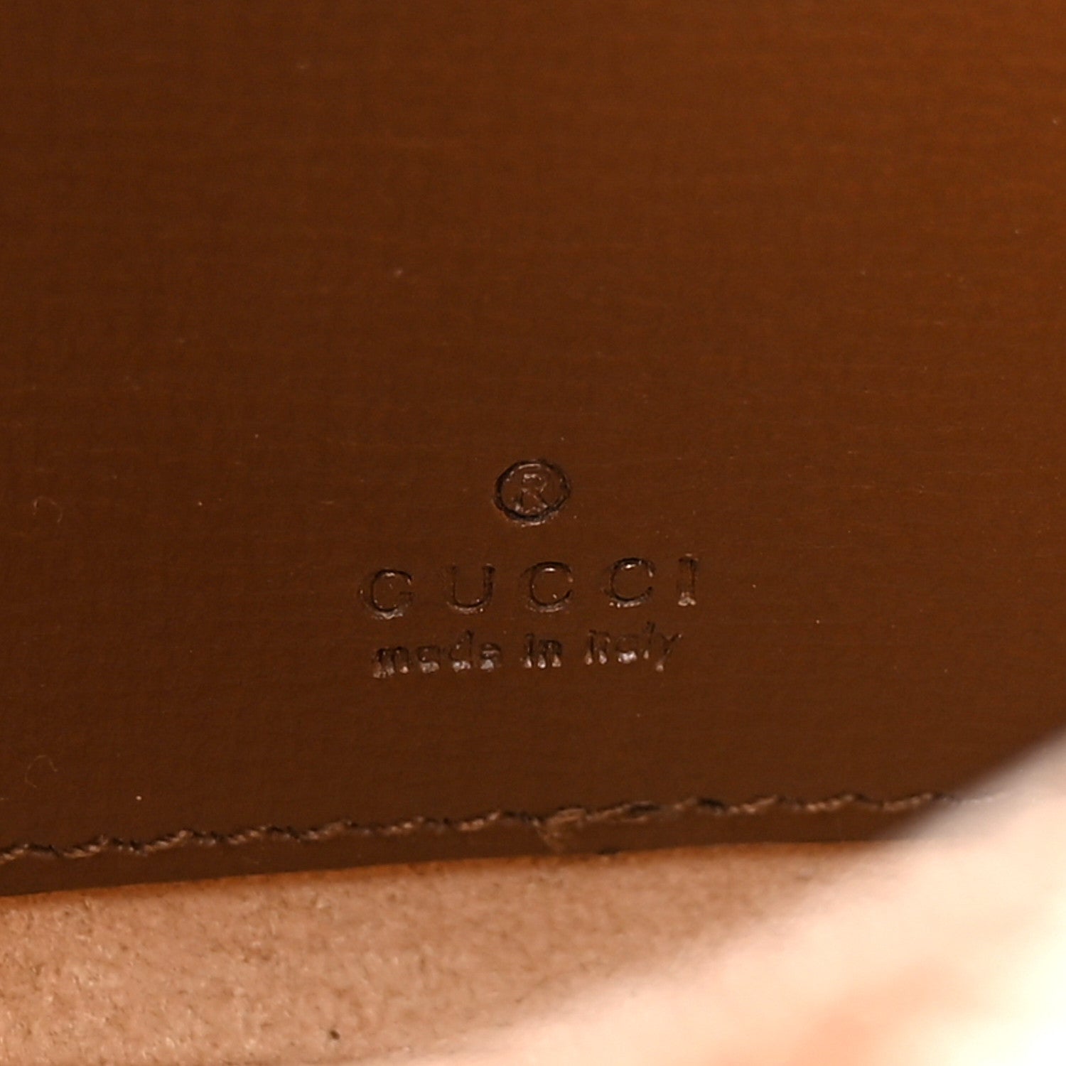 Gucci GG Supreme Monogram Azalea Calfskin Mini Retro Interlocking G Half Moon Bag Beige Ebony Brown Sugar 6 of 11