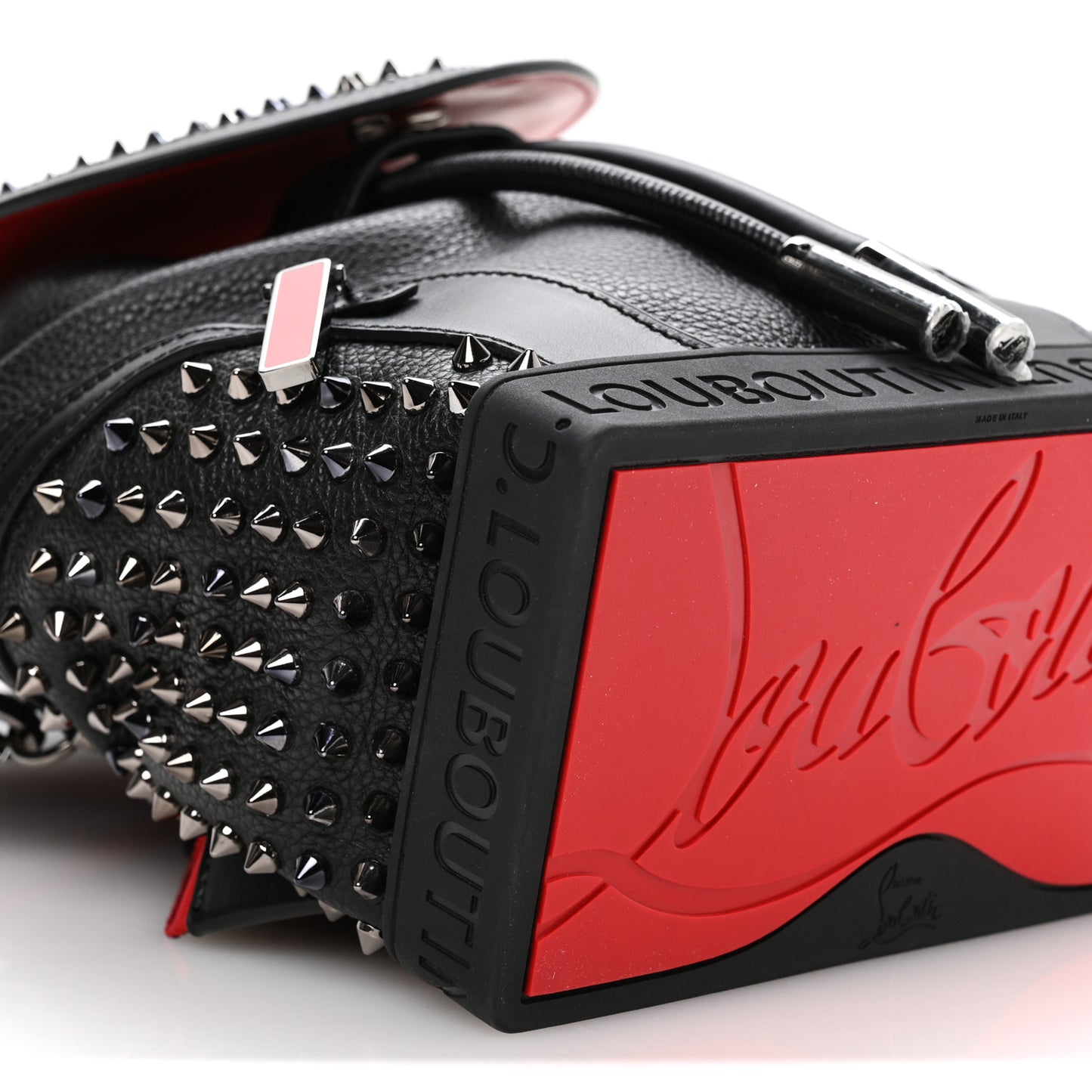 Calfskin Spiked Small Explorafunk Backpack Black Black