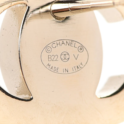 Chanel Metal CC Turnlock Earrings Gold 4 of 5