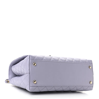 Chanel Caviar Quilted Small Coco Handle Flap Light Purple 4 of 11