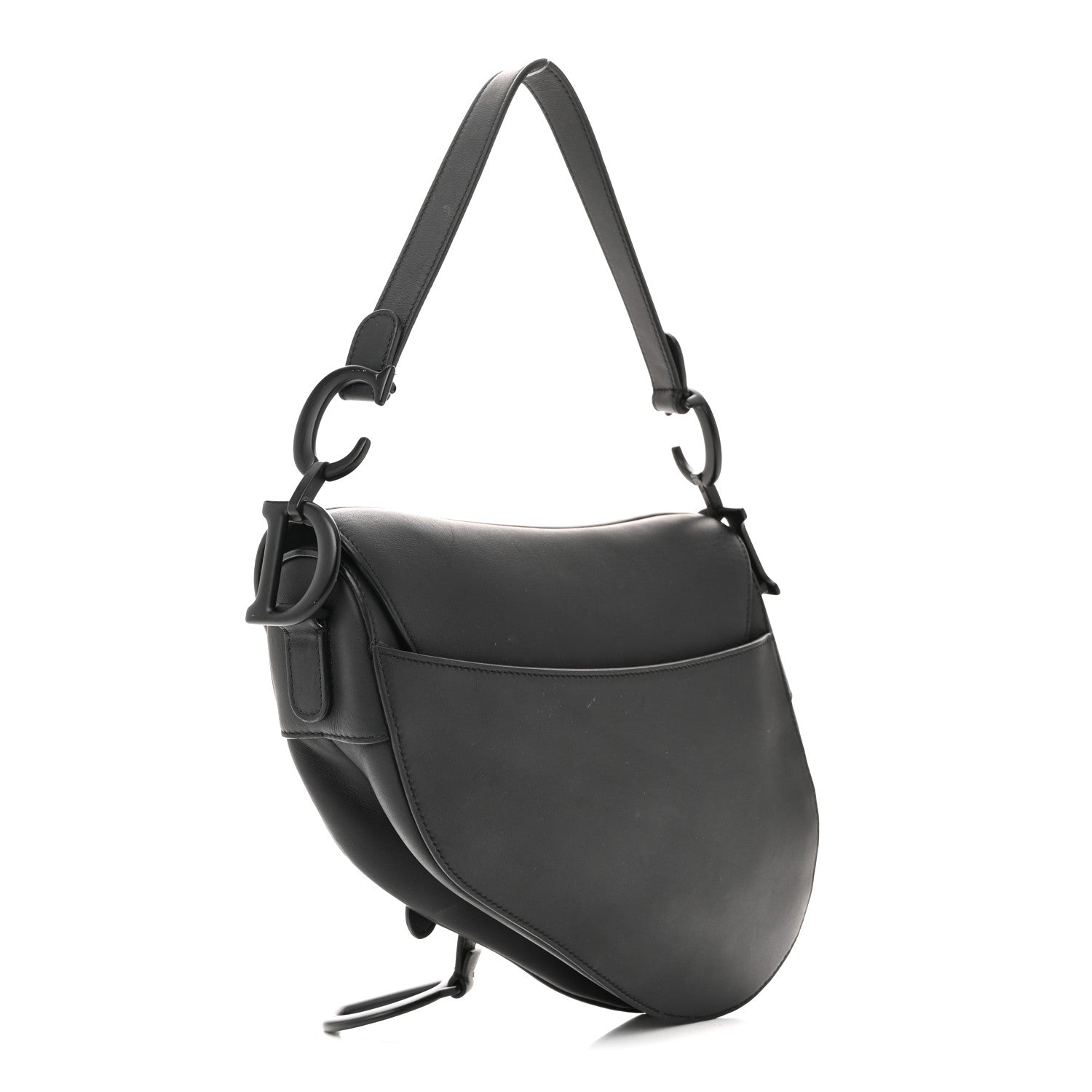 Christian Dior Ultra Matte Calfskin Saddle Bag Black 3 of 14