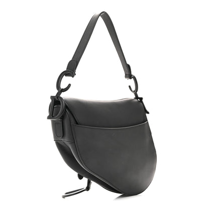 Christian Dior Ultra Matte Calfskin Saddle Bag Black 3 of 14