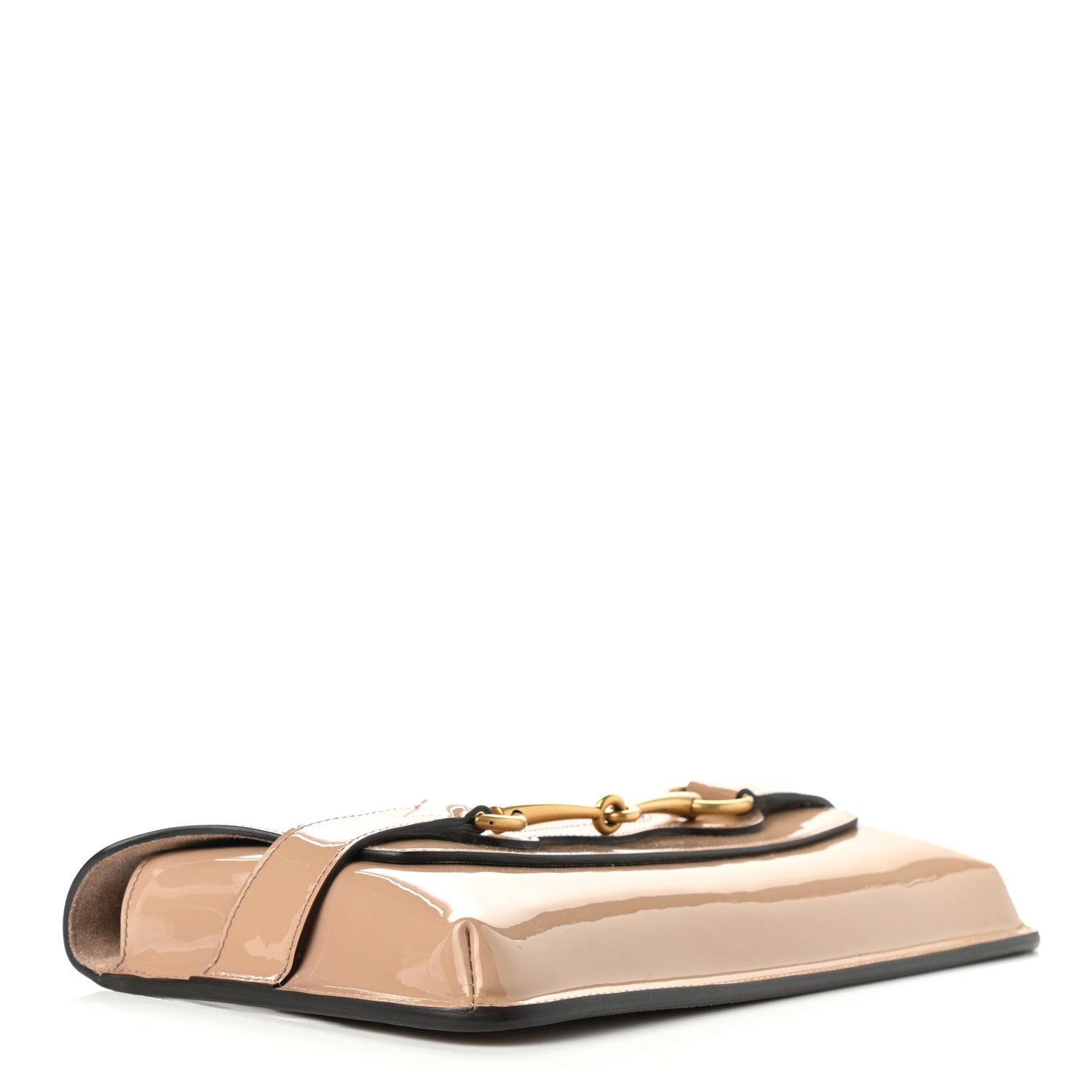 Gucci Patent Large Bright Bit Clutch Dark Cipria 3 of 6