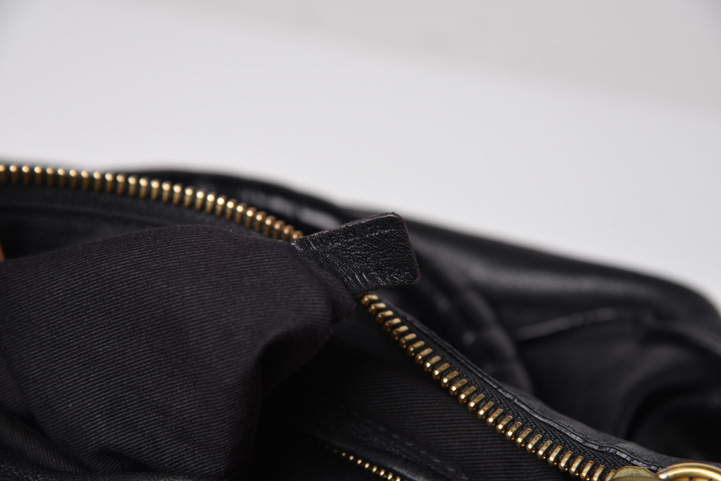 Lambskin Embroidered Medium Marcie Satchel Black
