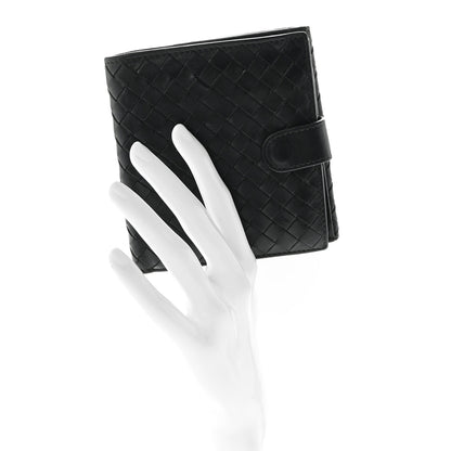 Bottega Veneta Nappa Intrecciato French Flap Wallet Black 2 of 7