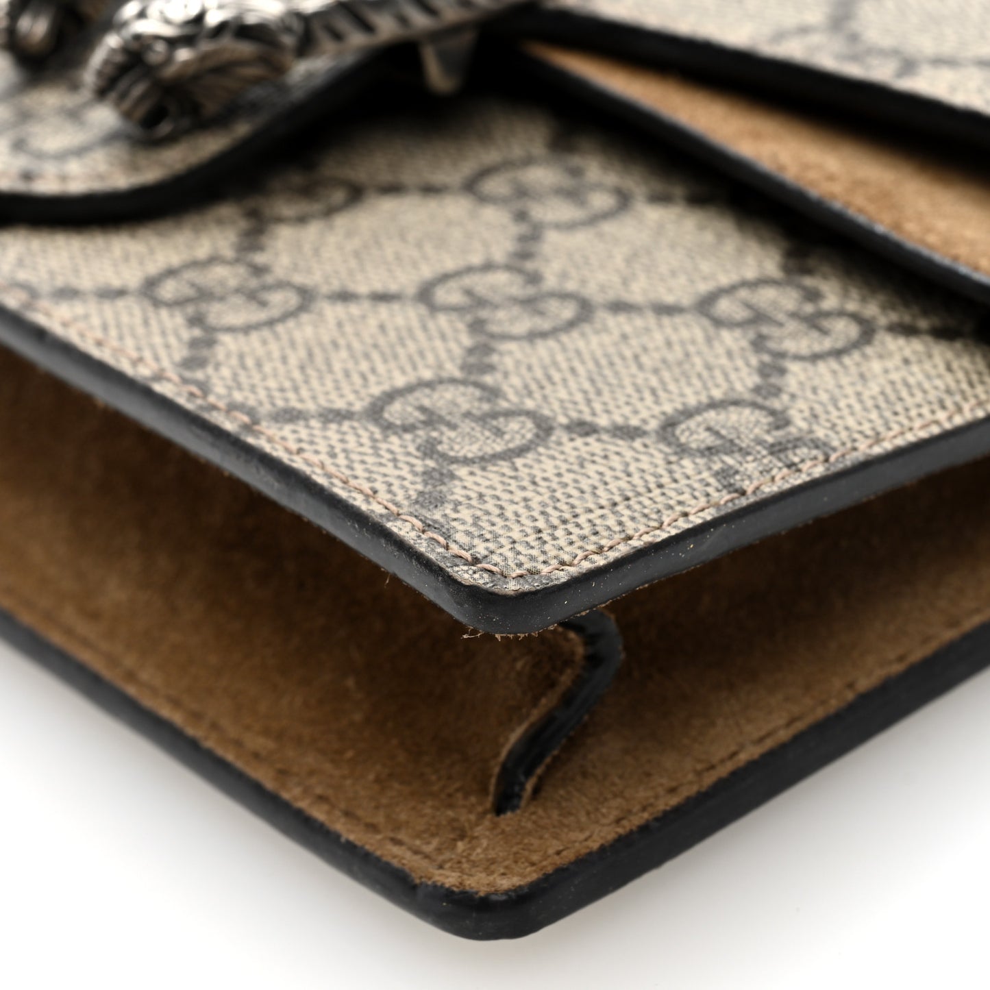 GG Supreme Monogram Super Mini Dionysus Shoulder Bag Taupe