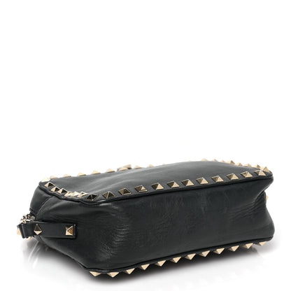 Valentino Garavani Pebbled Calfskin Rockstud Camera Crossbody Bag Black 4 of 8