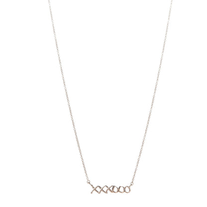 Tiffany 18K Rose Gold Paloma's Graffiti Love and Kisses Pendant Necklace 1 of 5