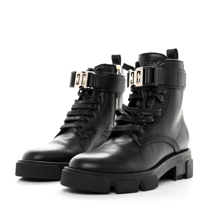 Givenchy Calfskin Combat Boots 38 Black 3 of 9