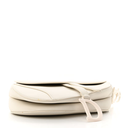 Christian Dior Ultra Matte Calfskin Saddle Bag Off White 4 of 10