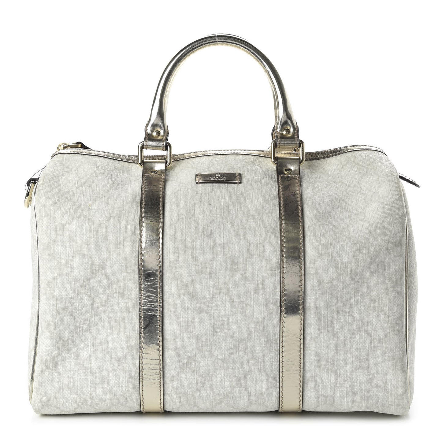 GG Plus Monogram Medium Joy Boston Metallic