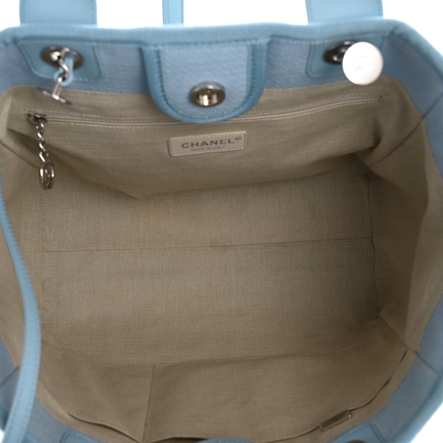 Mixed Fibers Small Deauville Tote Light Blue