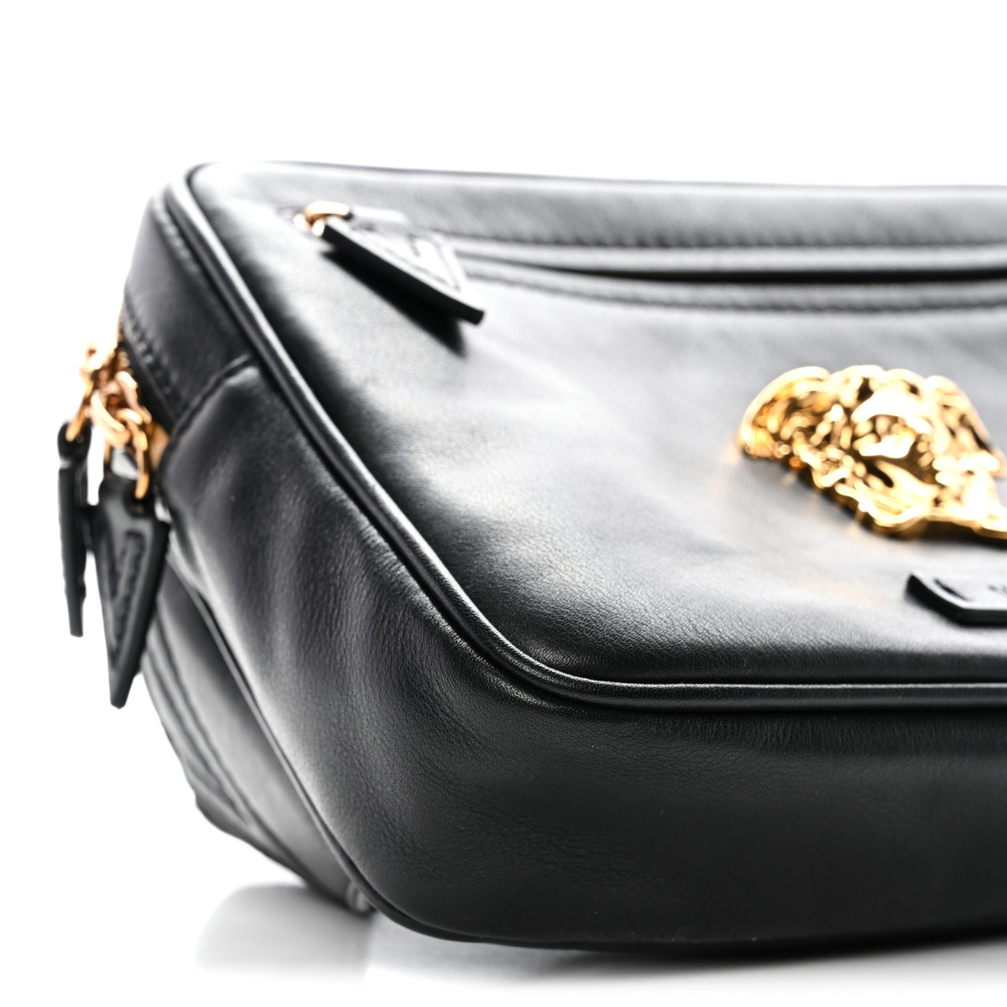 Calfskin La Medusa Belt Bag Black