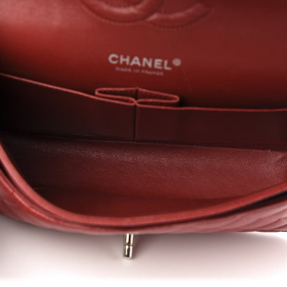 Chanel Caviar Quilted Medium Double Flap Dark Red 5 of 12