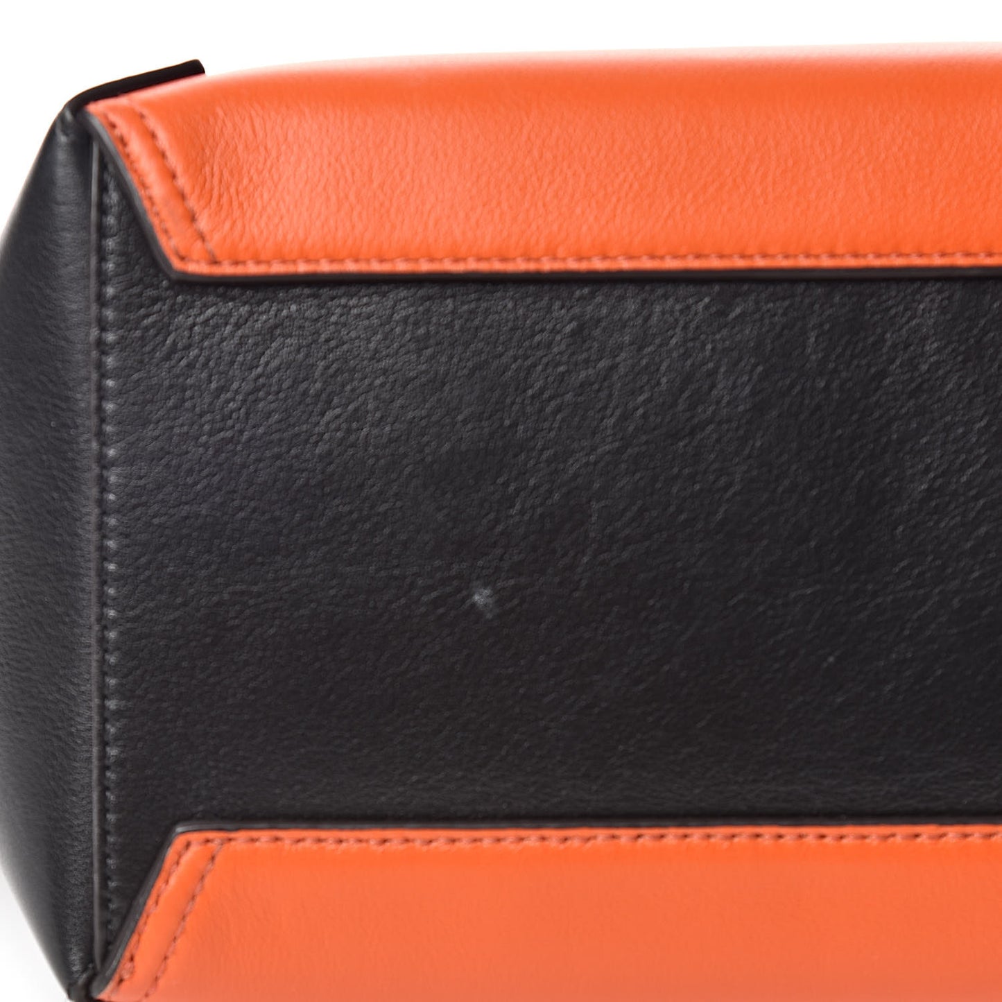 Smooth Calfskin Camden Bright Orange Black