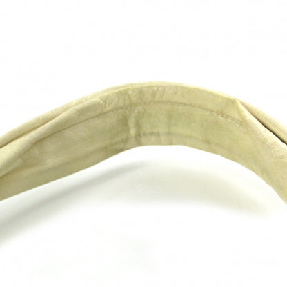 Miu Miu Leather Gathered Shoulder Bag Ivory 6 of 10