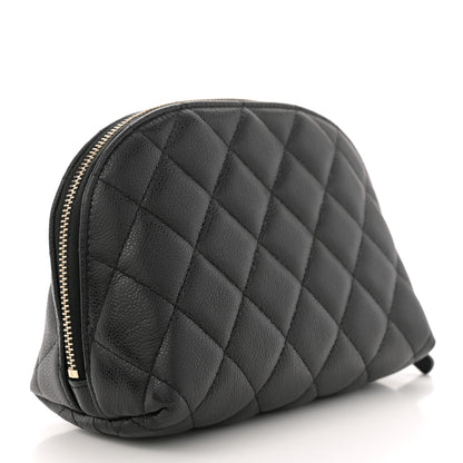 Chanel Caviar Quilted Cosmetic Case Black 3 of 8