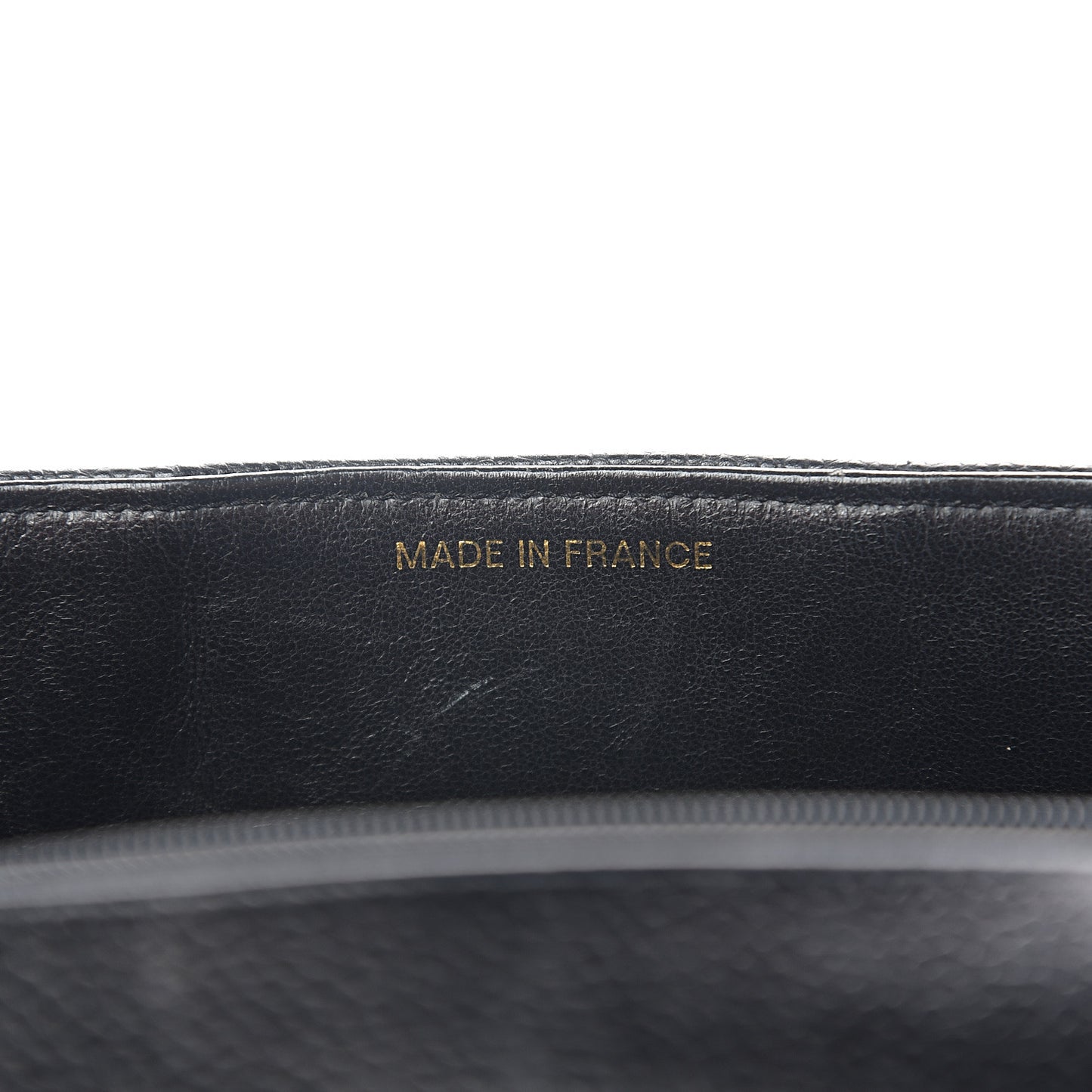 Caviar Vertical Quilted Jumbo Single Flap Black