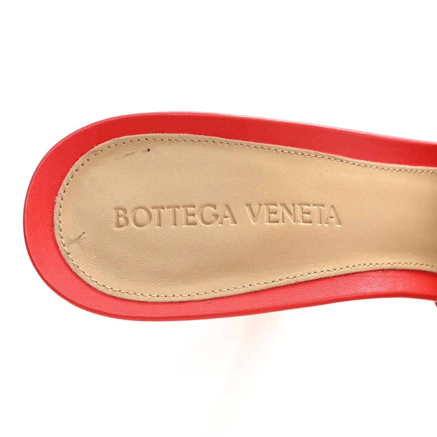 Bottega Veneta Lambskin Stretch Mule Sandals 38 Sunburst 8 of 9