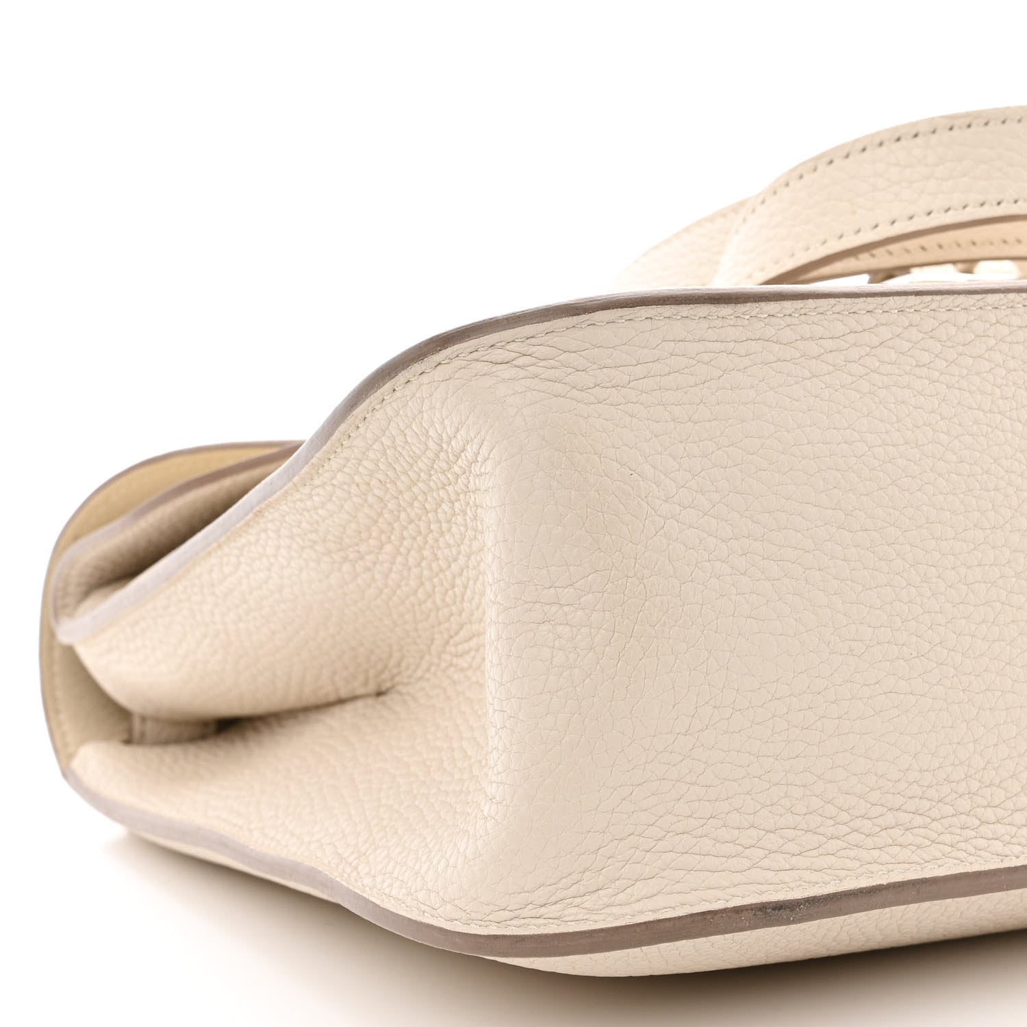 Hermes Taurillon Clemence Halzan 31 GM Craie 9 of 19