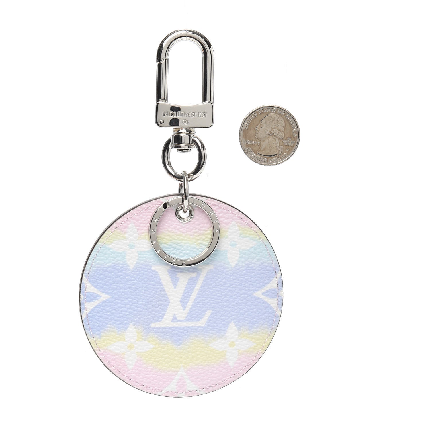 Louis Vuitton Monogram Escale Bag Charm Key Holder Pastel 2 of 2
