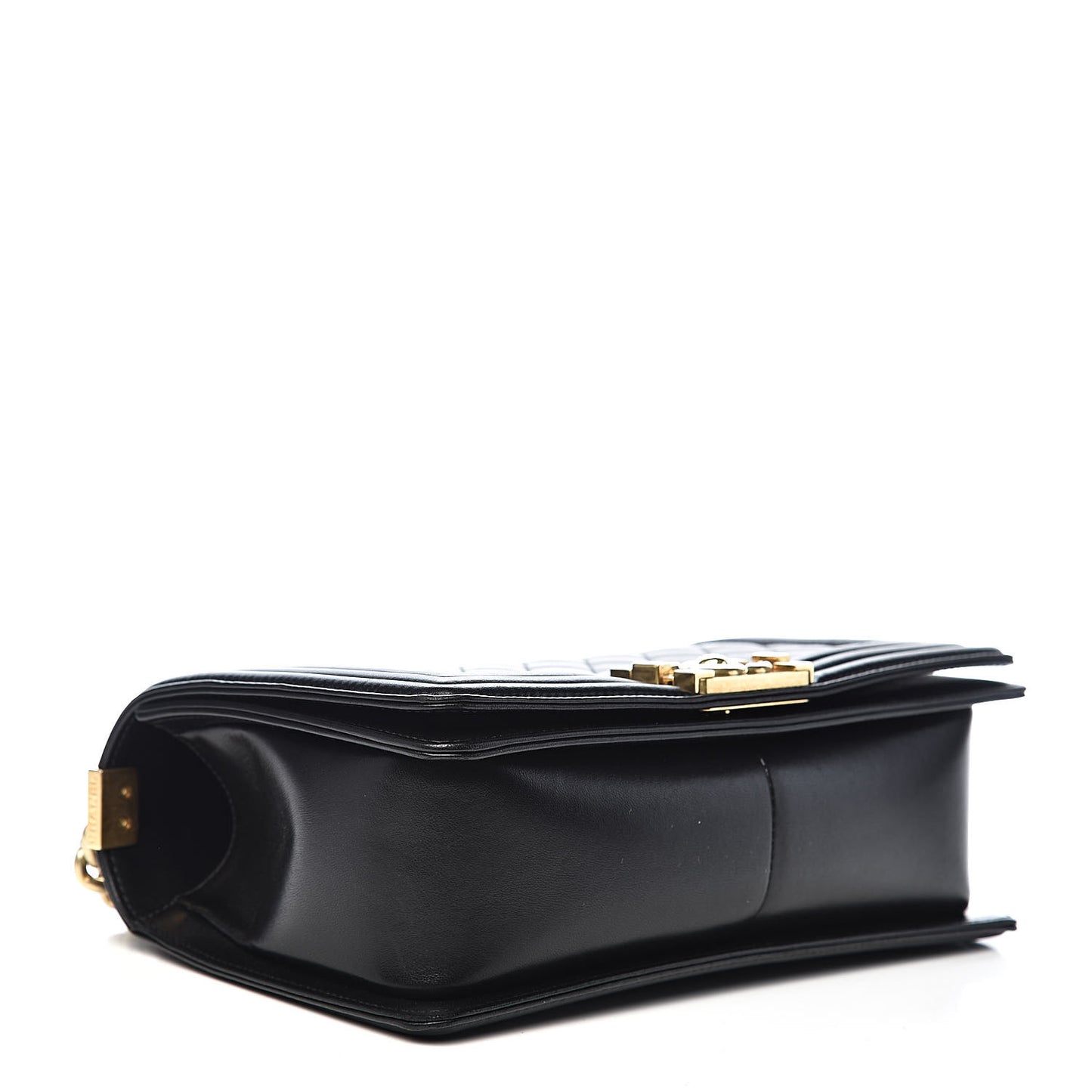 Lambskin Quilted Medium Boy Flap Black