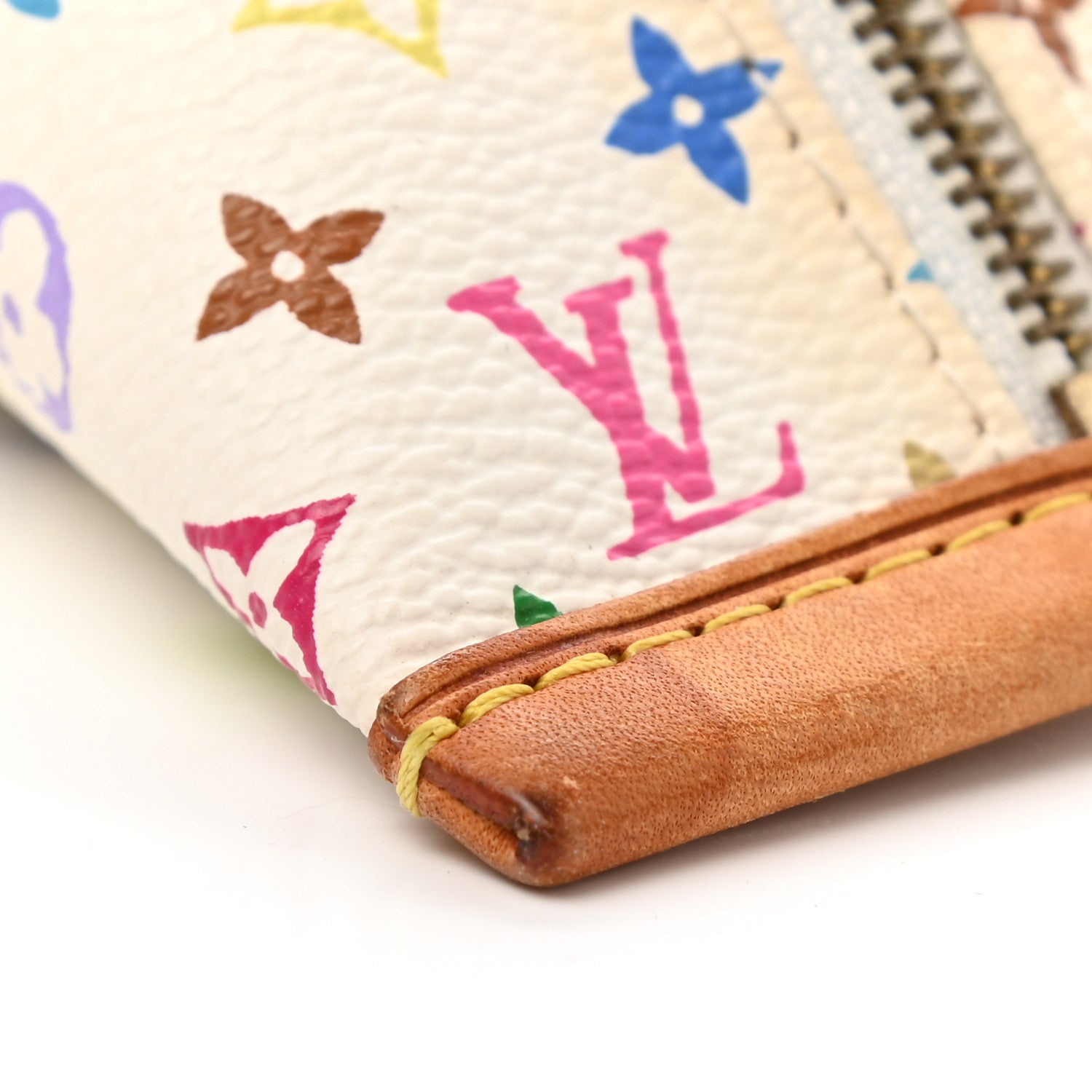 Louis Vuitton Monogram Multicolor Berlingot Coin Purse White 5 of 12