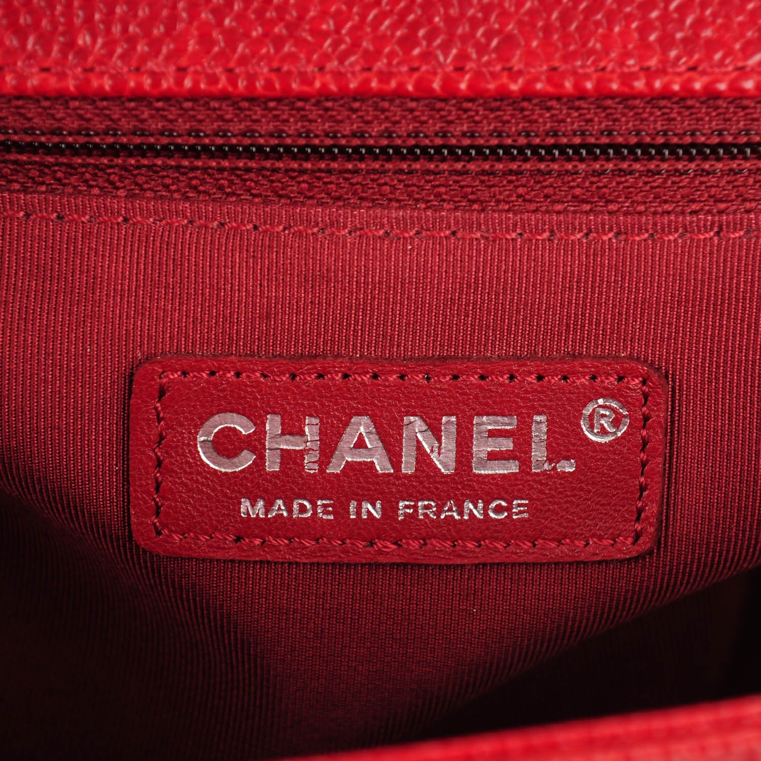 Chanel Caviar Quilted New Medium Boy Flap Dark Red 6 of 8