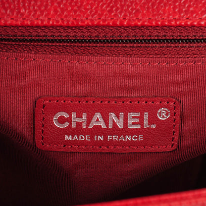 Chanel Caviar Quilted New Medium Boy Flap Dark Red 6 of 8
