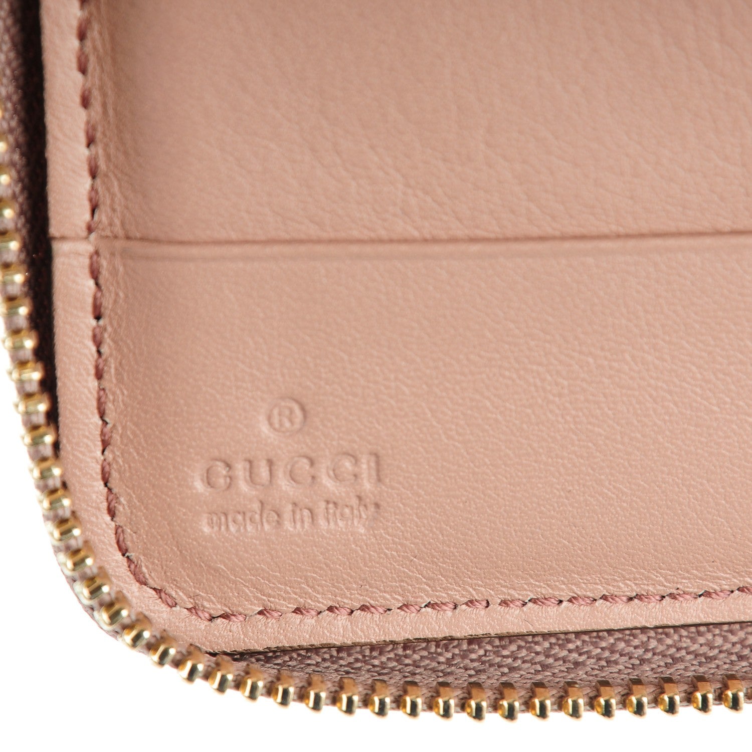 Gucci Patent Medium Soho Zip Around Wallet Dark Cipria 6 of 8