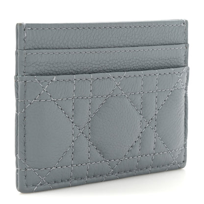 Christian Dior Supple Calfskin Cannage Caro Five-Slot Card Holder Cloud Blue 3 of 10