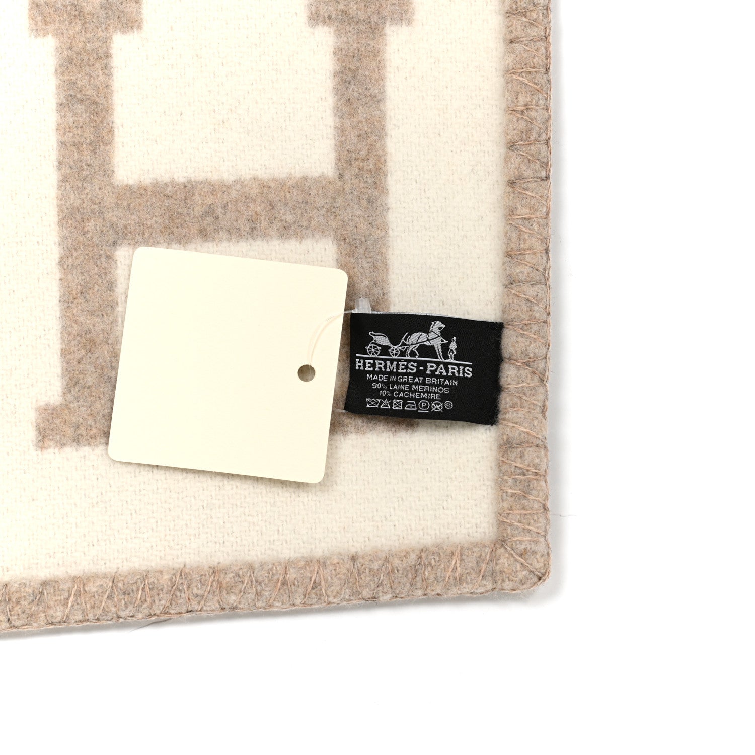 Hermes Wool Cashmere Avalon III Blanket Coco Camomille 3 of 3