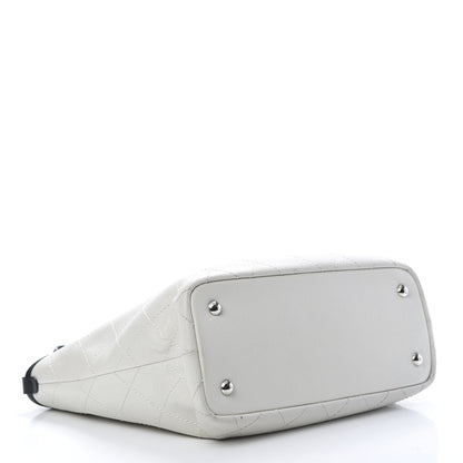 Chanel Grained Calfskin Shopping Fever Tote White 5 of 16