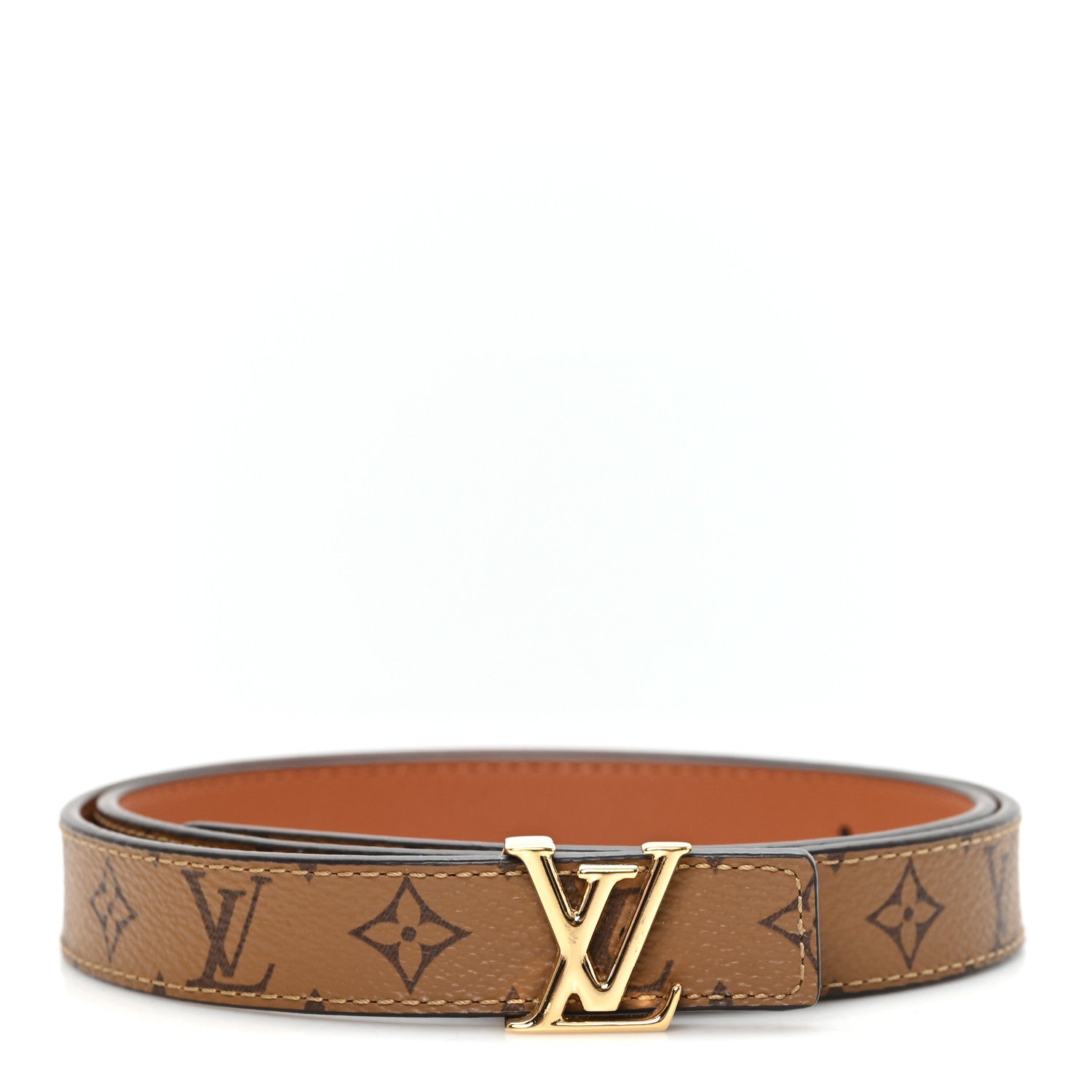 Louis Vuitton Calfskin Reverse Monogram 20mm LV Iconic Reversible Belt 75 30 Black 1 of 5