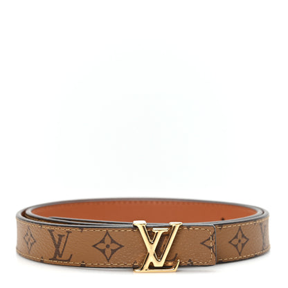 Louis Vuitton Calfskin Reverse Monogram 20mm LV Iconic Reversible Belt 75 30 Black 1 of 5