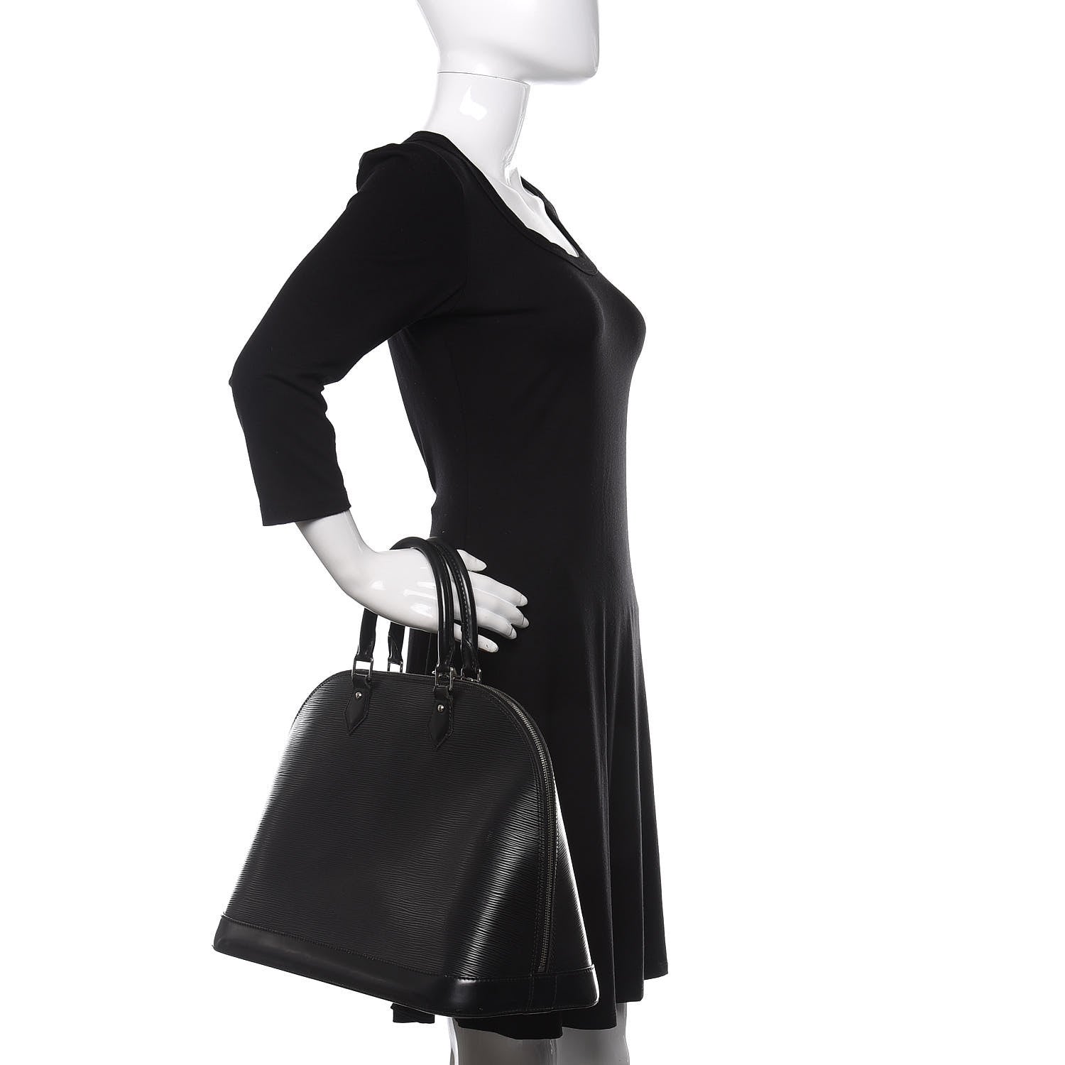 Louis Vuitton Epi Alma GM Black 2 of 20