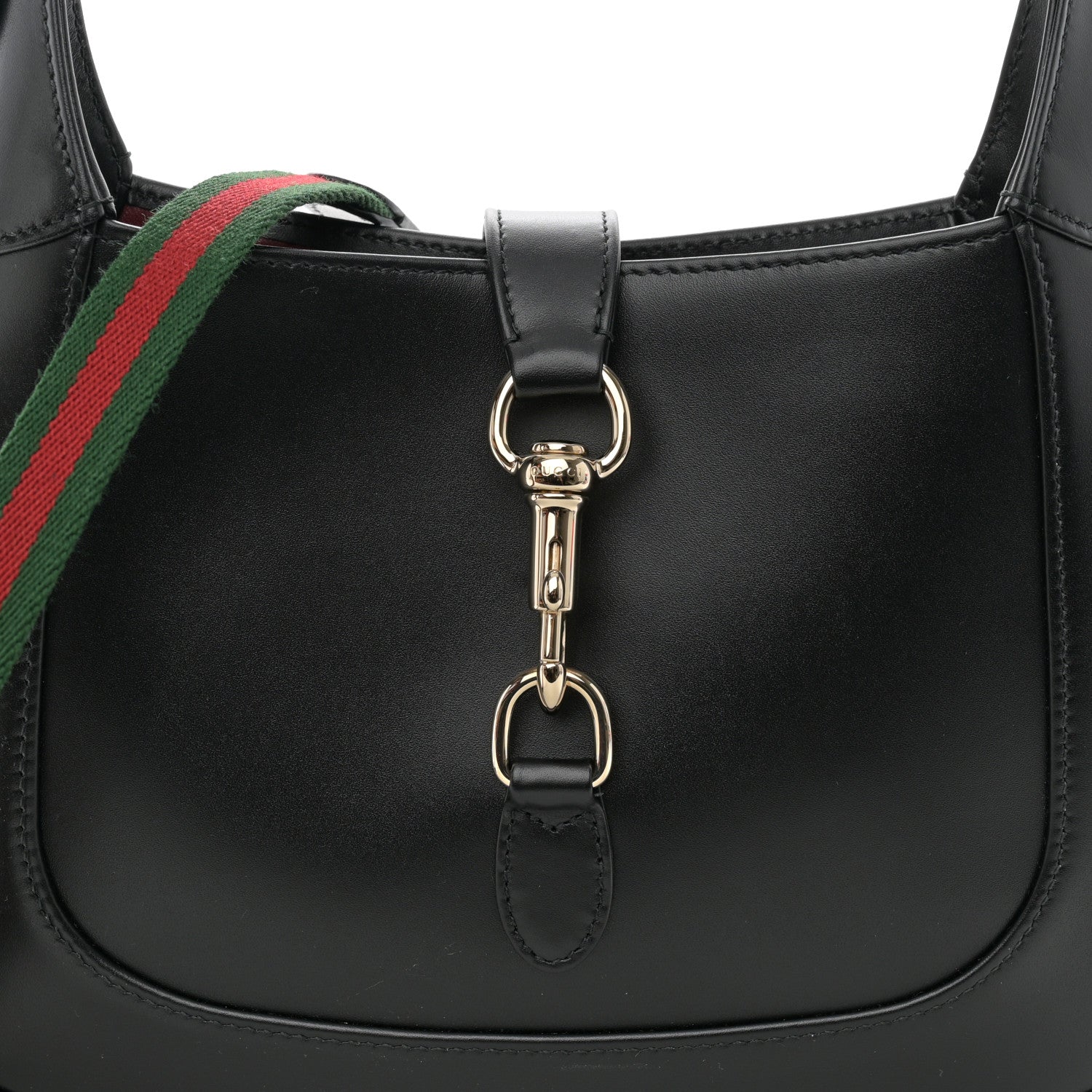 Gucci Calfskin Small Jackie Shoulder Bag Black 8 of 10
